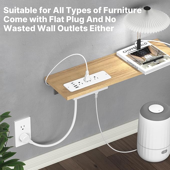 CCCEI 6 Outlets Dual Side Recessed Power Strip - Image 7
