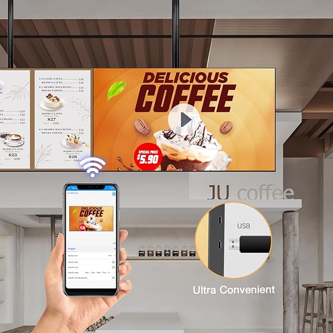 Canlarriz Digital Signage Display 43 inch Wall Mount Digital Menu Board - Image 4