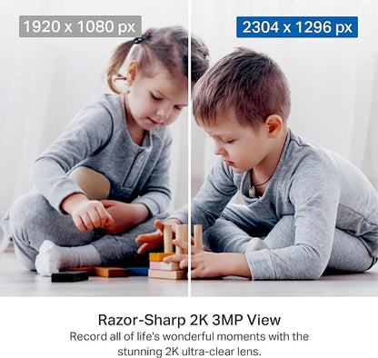 Tapo 2K Indoor Pan/Tilt Wired Security Camera - Image 3