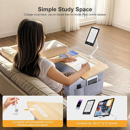 Lap Desk for Adults with Arm Rests, Ergonomic Laptop Pillow Stand for Bed - Image 6