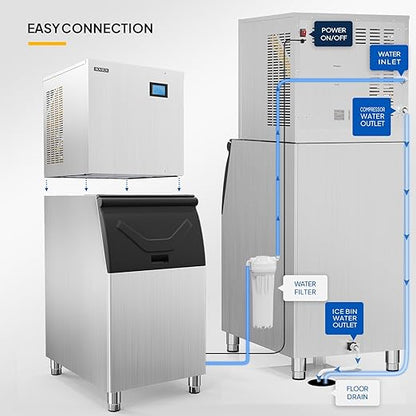 ROVSUN 550LBS/24H Commercial Ice Maker Machine - Image 5