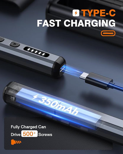 JOREST Mini Electric Screwdriver, Cordless Precision Screwdriver set - Image 6