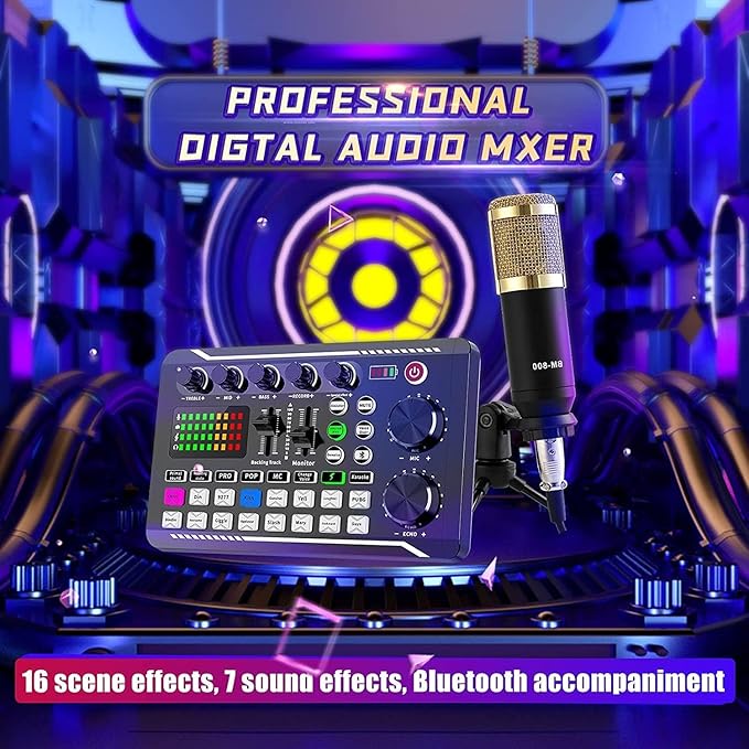 SINWE Podcast Microphone Bundle, BM-800 Condenser Mic - Image 8