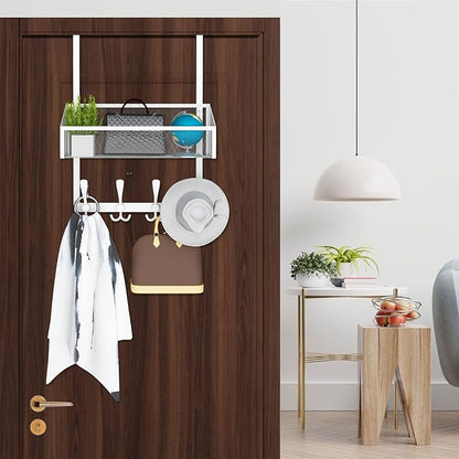 Kaiferty Over The Door Hooks Organizer, Coat Rack Over The Door Storage Hanger - Image 3