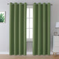 Dualife Sage Green Room Darkening Curtains 84 Inches Long by DUALIFE