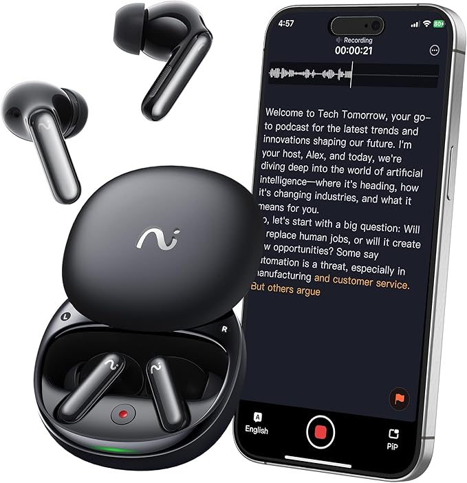 RecDot AI Voice Recorder Earbuds, viaim AI Meeting Assistant by viaim