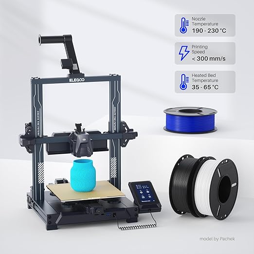ELEGOO 250g PLA 3D Printer Filament Bundle 1.75mm, 8 Colors Dimensional - Image 6