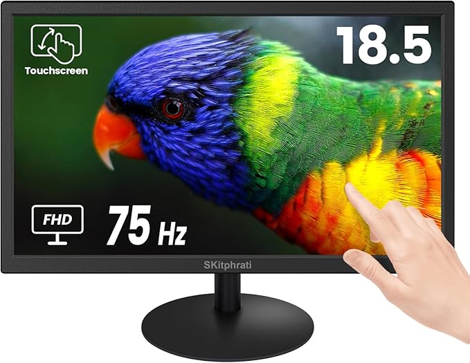 SKitphrati 18.5 Inch Touchscreen Monitor HD 1366x768, VESA Wall Mountable by PCMonitor