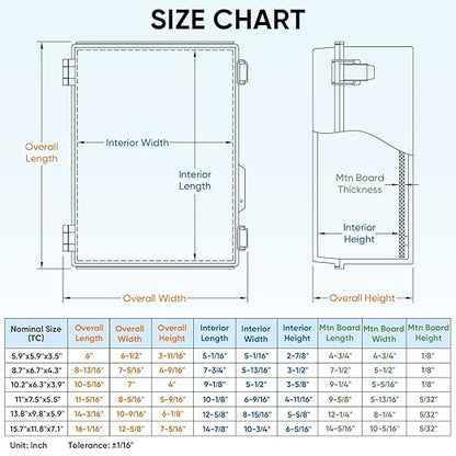 TICONN Waterproof Electrical Junction Box IP67 ABS Plastic Enclosure - Image 5