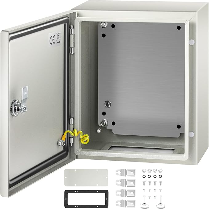 VEVOR NEMA Steel Enclosure, IP66 Waterproof & Dustproof, Outdoor/Indoor by VEVOR
