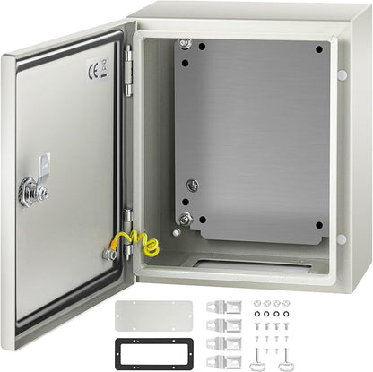 VEVOR NEMA Steel Enclosure, IP66 Waterproof & Dustproof, Outdoor/Indoor by VEVOR