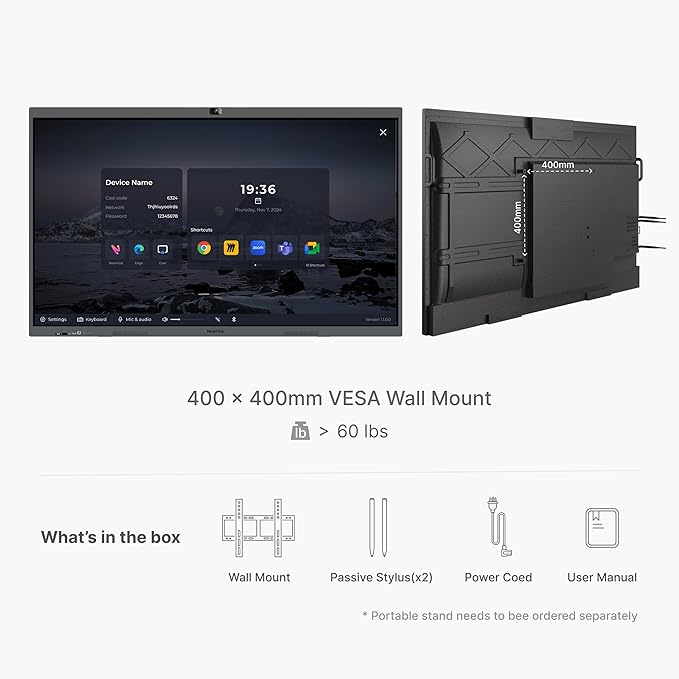 NearHub S Pro 4K UHD Smart Board, 65” Windows 11 Interactive Whiteboard - Image 7