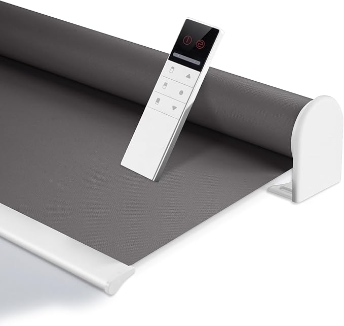 ZSHINE Motorized Blackout Window Blinds Customize Width Remote Control Wireless by ZSHINEHome