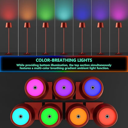 Compact Cordless Table Lamp, Rechargeable LED Night Light, Dual Light Source - Image 5