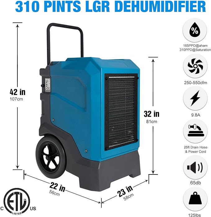 MOUNTO 310 Pints LGR Commercial Dehumidifier - Image 6