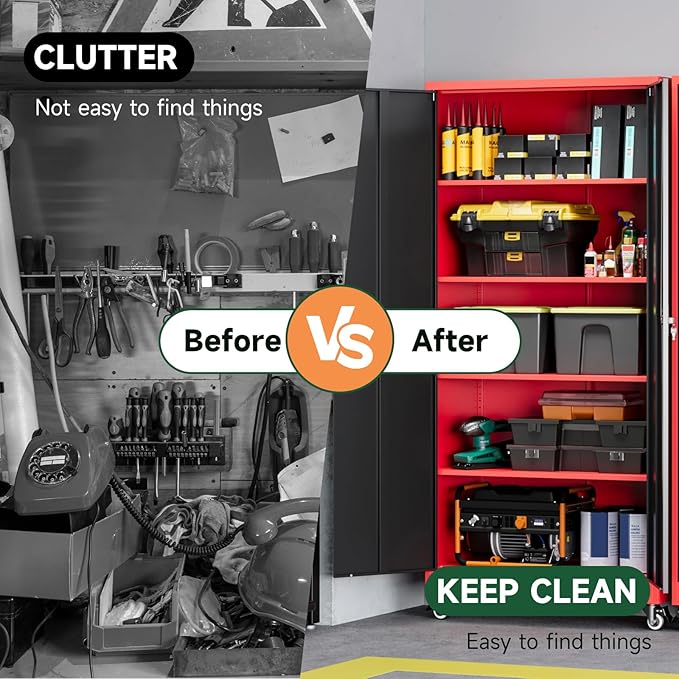 Letaya Metal Garage Storage Cabinets - Image 9