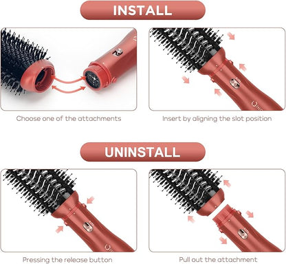 IG INGLAM Blow Dryer Brush Set, 5-in-1 Multi-Styler - Image 7
