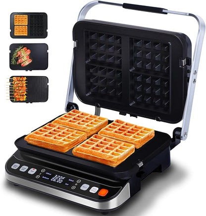 Taylor Swoden Panini Press Waffle Maker, 1600W Electric Indoor Grill by TaylorSwoden