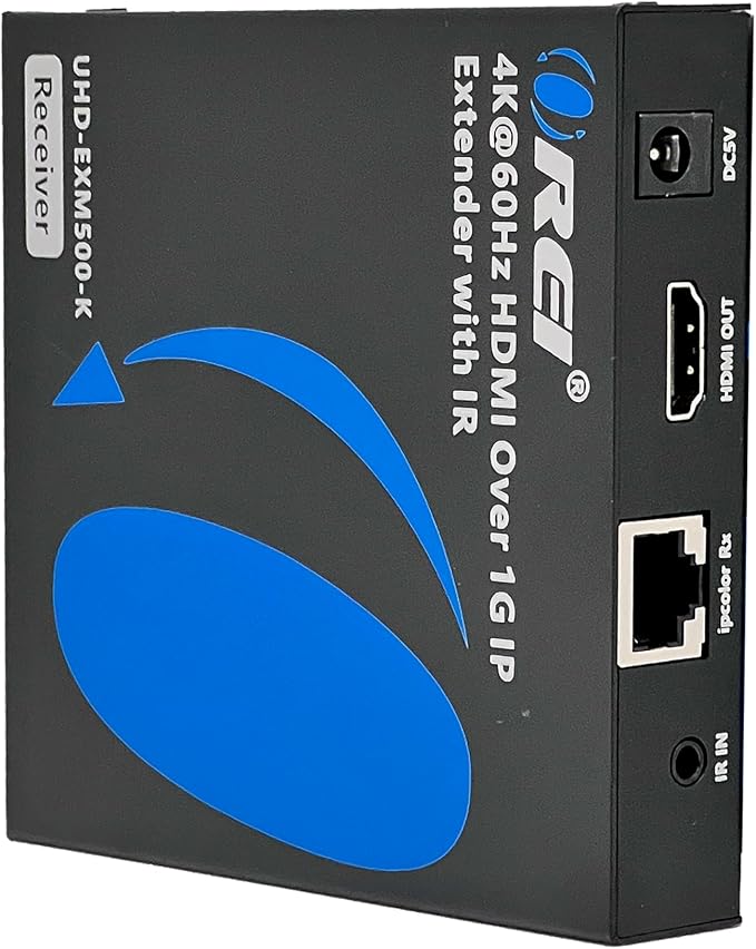 Receiver Only for 4K HDMI Extender Over IP CAT6 by OREI 4K@60Hz One to Many by OREI