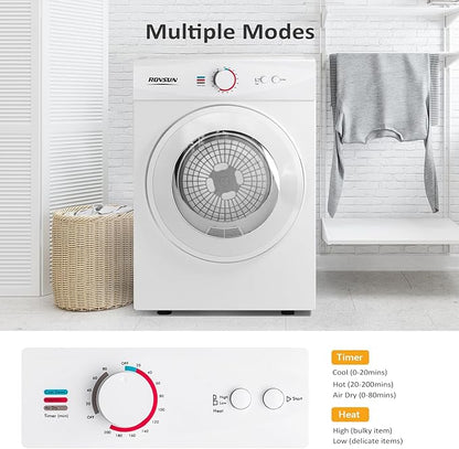 ROVSUN 1.8CuFt Portable Clothes Dryer and 17.8LBS Full-Automatic Washing - Image 5