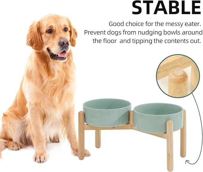 Ceramic 8.2inch Raised Dog Bowl - Image 6