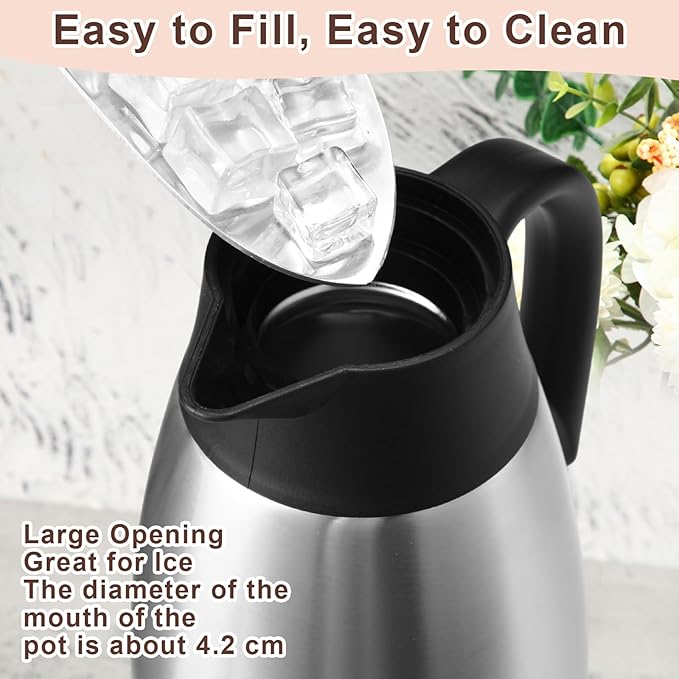 Norme 2 Pcs Thermal Coffee Carafe Insulated Stainless Steel Coffee Carafe - Image 3