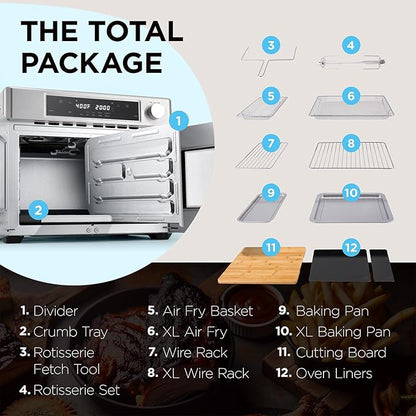 Ivation Dual Zone Air Fryer French Door Oven - Image 2