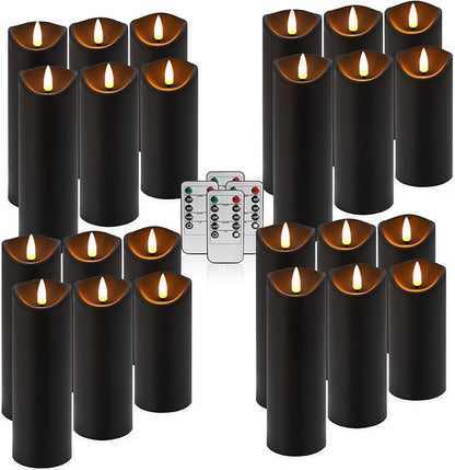 24 Pack Halloween Decoration Flickering Flameless Candles, Battery Operated LED - Image 8