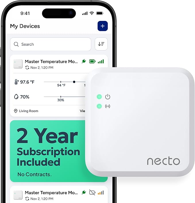 Necto Cellular Temperature Monitor by NECTO