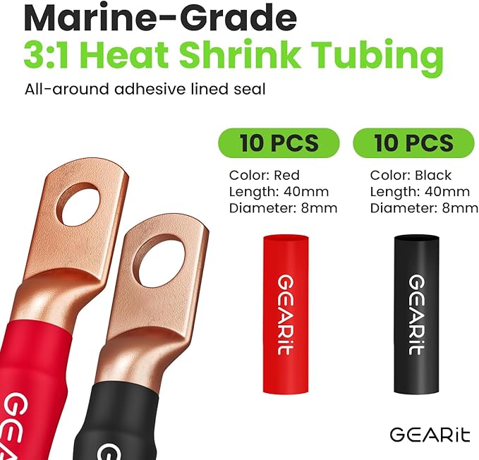 GearIT 8 Gauge CCA Battery Cable - Image 3