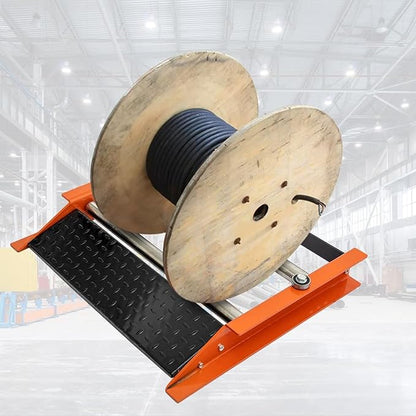 Heavy Duty Cable Roller Stand, Single Reel Dispenser - Image 5