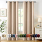 MIULEE Beige Blackout Curtains for Bedroom Living Room 72 Inches Long 2 Panels by MIULEE