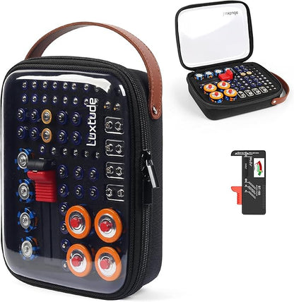 Luxtude Battery Organizer Storage Case by Luxtude