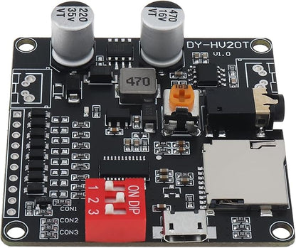 DiGiYes 20W Voice Playback Module DC 6-35V 24-bit DAC Output Support TF Card by DiGiYes