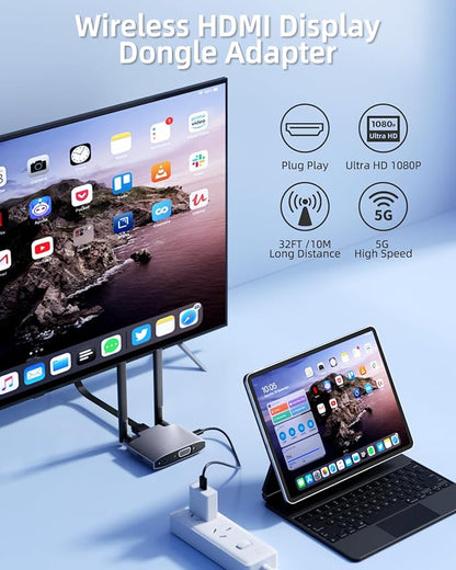 Wireless HDMI Display Dongle Adapter, Wireless Transmitter, 4K Decoding 5G/2.4G - Image 7