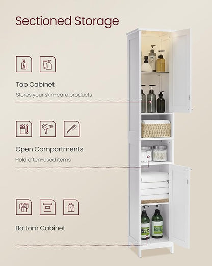VASAGLE Tall Storage Cabinet - Image 5