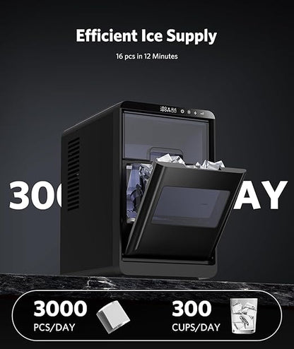 COWSAR Crescent Ice Maker Countertop, 27 Lbs/24H Portable Crescent Ice Machine - Image 3