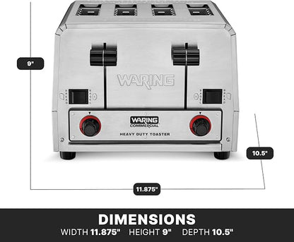 Waring Commercial WCT805 4-Slice Heavy Duty Commercial Pop-Up Bread/Bagel - Image 3