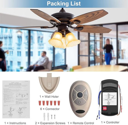Universal Ceiling Fan Remote Control Kit Dimmable, Replacement - Image 8