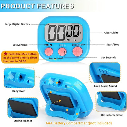 ZILLEEN Classroom Timer for Kids Teachers 2 Pack Digital Timers - Image 8