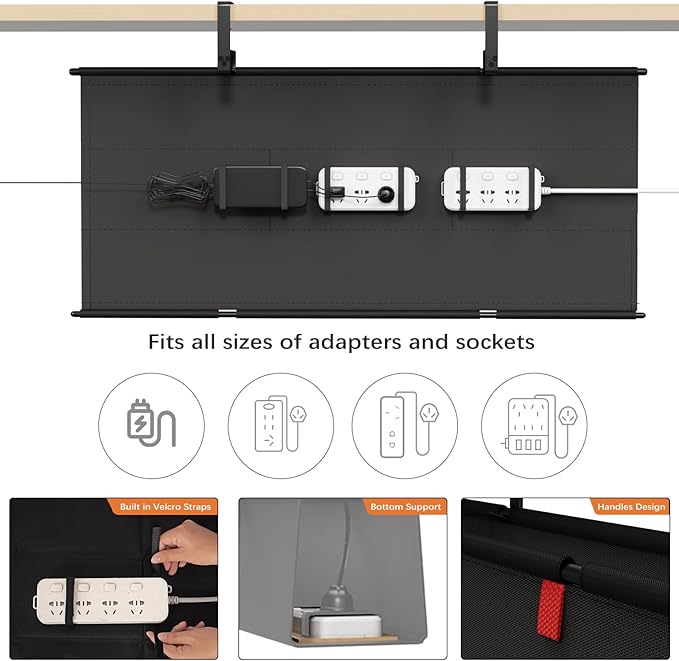 Under Desk Cable Management Tray - Image 2