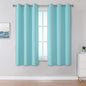 DUALIFE Aqua Curtains for Living Room Bedroom Light Blocking Window Curtains by DUALIFE