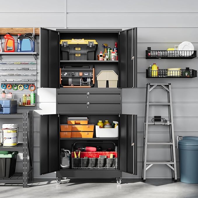 Letaya Metal Garage Storage Cabinet - Image 8
