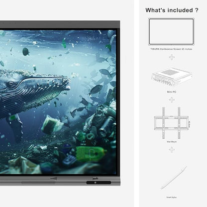 Tiburn INSPUR 65" Ultra 4K UHD Smart Board | Android 13 & Windows 11 Pro Dual OS - Image 7