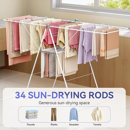 APEXCHASER Clothes Drying Rack, Foldable Oversized Drying Rack Clothing - Image 3