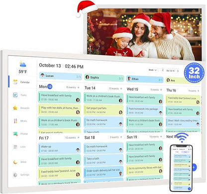 32" Digital Calendar Chore-Chart for-Wall-Planner by FULLJA