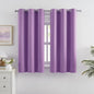 DUALIFE Short Purple Curtain Panels by DUALIFE