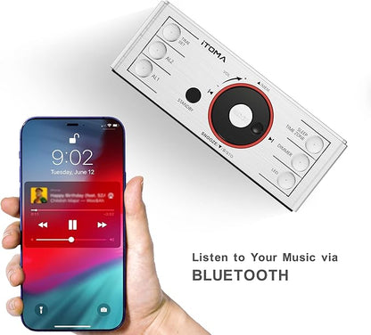 iTOMA Alarm Clock Radio with Bluetooth Speaker, FM Radio, Dual Alarm with Snooze - Image 6