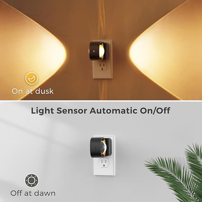 L LOHAS LED Night Light Projector, Night Lights Plug into Wall, Dusk to Dawn - Image 2