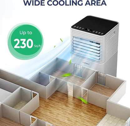 COSTWAY Portable Air Conditioner, 8000 BTU AC Unit Spaces up to 230sq.ft - Image 2